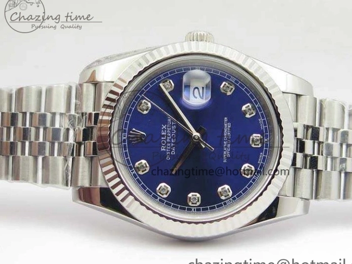 DateJust Noob Dial Best 1:1 Blue SS Jubilee On Diamond 228238 A3235 Edition Bracelet 0122